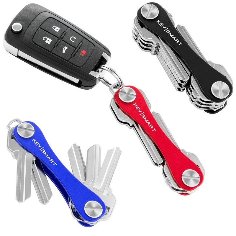 key smart KeySmart Classic - Compact Key Holder and Keychain Organizer (up to 14 Keys) (Black) - Image 1